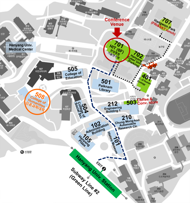 Campus map and amenities: