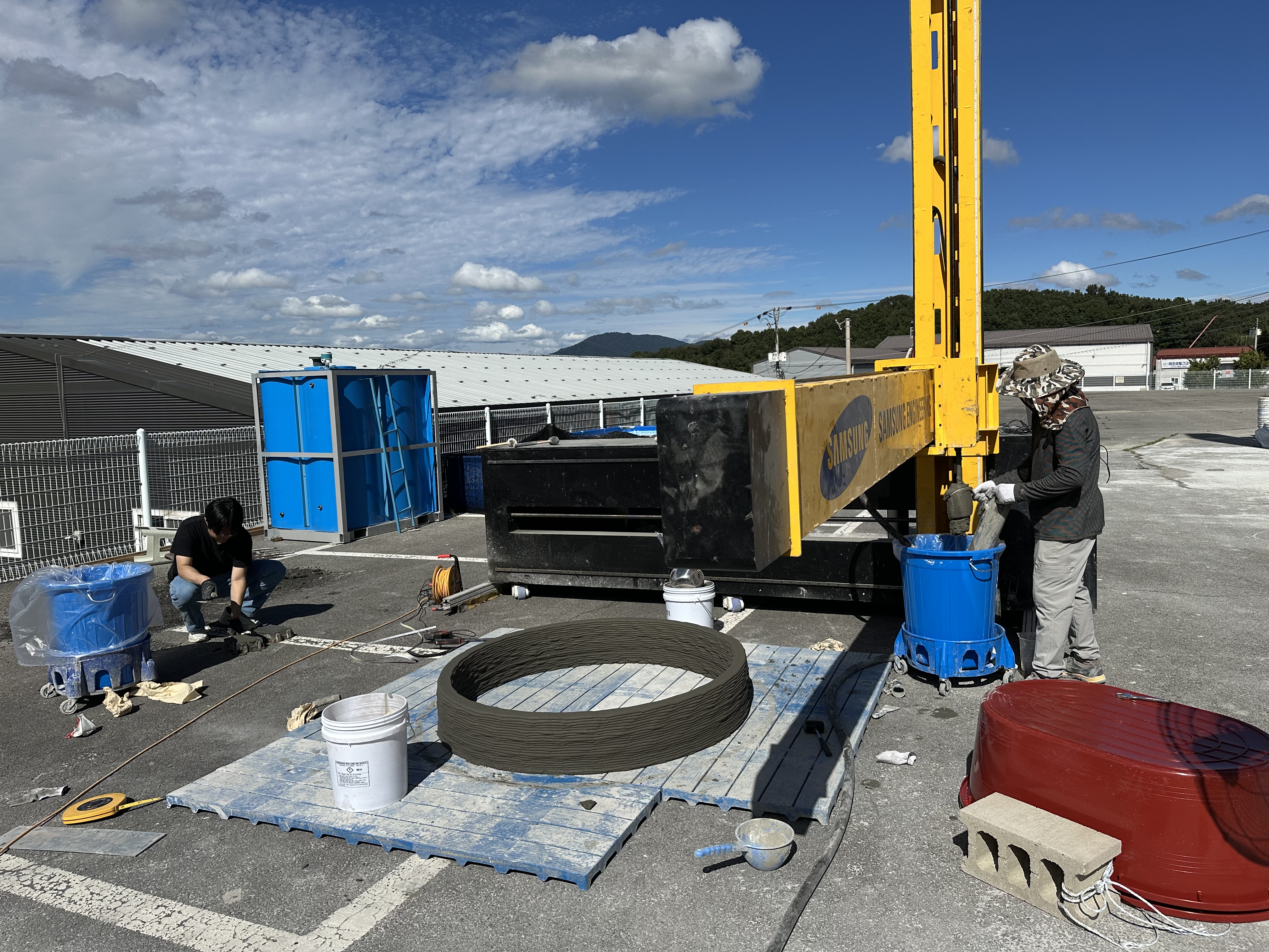 배성철 교수 연구실, 건설용 3D 출력 소재 및 배합 Matrix 개발 연구 진행