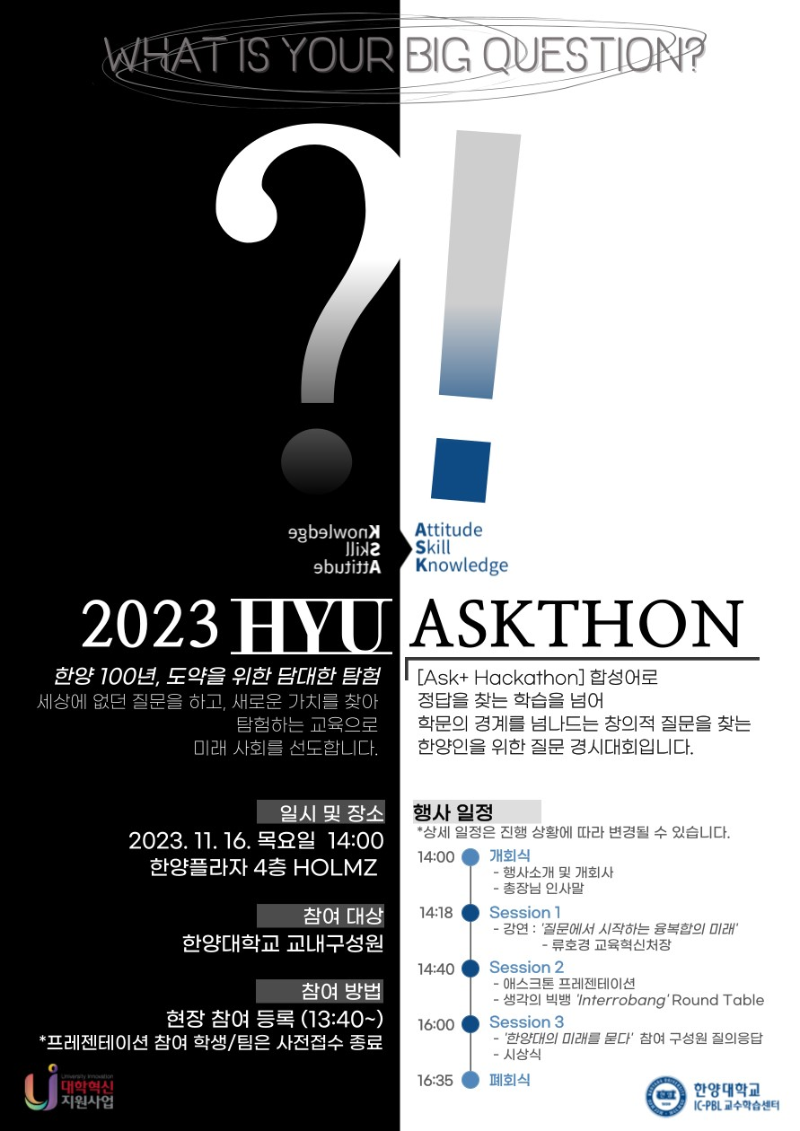2023 Askthon 포스터